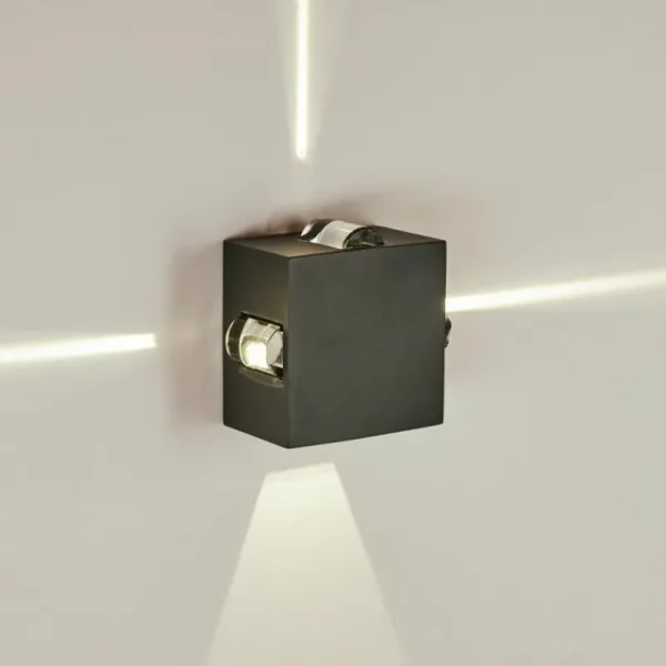 hofstein Applique murale d'extérieur Bedou LED Anthracite, 1 lumière* Lampes Modernes