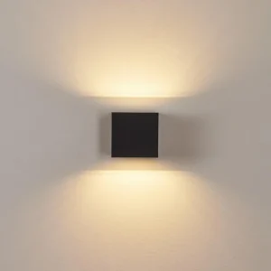 hofstein Applique murale d'extérieur Spidern LED Noir, 1 lumière* Lampes Modernes