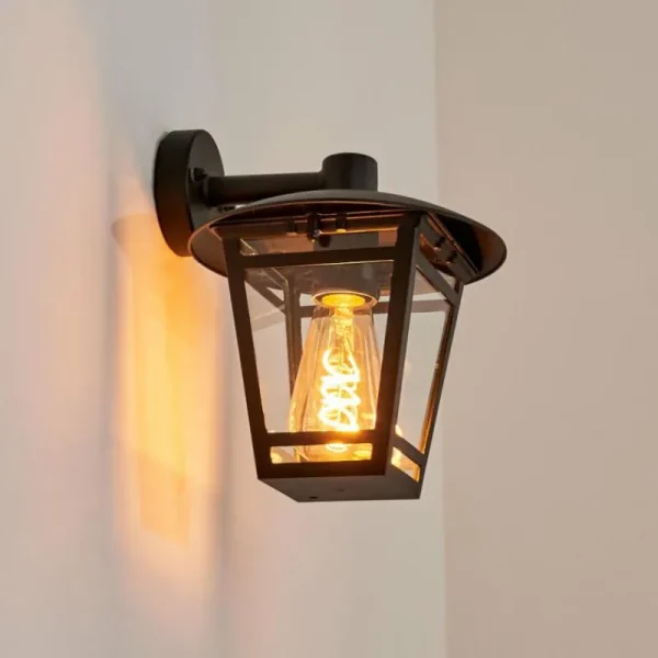hofstein Applique murale d'extérieur Ausipar Noir, 1 lumière* Lampes Modernes