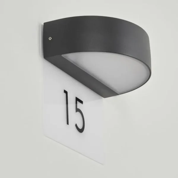 hofstein Applique murale d'extérieur Fletcher LED Anthracite, 2 lumières* Lampes Modernes