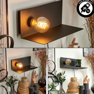 hofstein Applique murale Diamoukope Noir, 1 lumière* Lampes Modernes