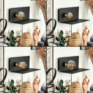hofstein Applique murale Diamoukope Noir, 1 lumière* Lampes Modernes