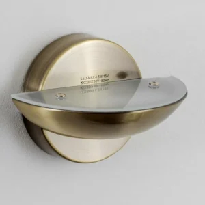 hofstein Applique murale Dominical LED Laiton, 2 lumières* Lampes En Verre