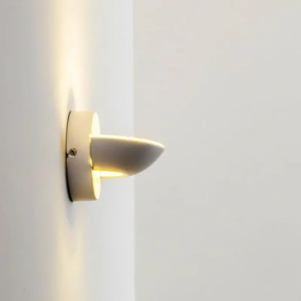 hofstein Applique murale Dominical LED Blanc, 2 lumières* Lampes En Verre