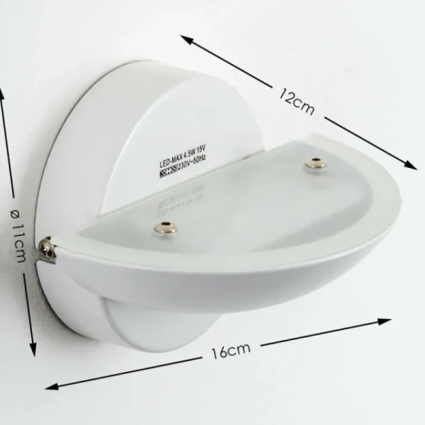 hofstein Applique murale Dominical LED Blanc, 2 lumières* Lampes En Verre