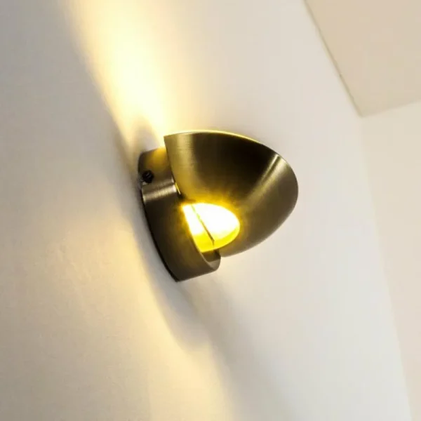 hofstein Applique murale Dominical LED Laiton, 2 lumières* Lampes En Verre
