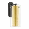 Luminaires Eglo Applique murale Eglo PINTO GOLD Noir, 1 lumière* Lampes En Verre