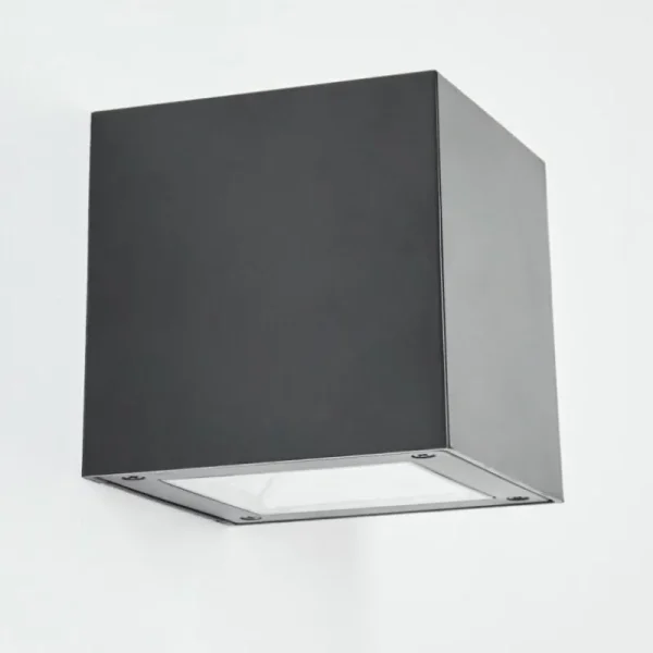 hofstein Applique murale extérieure solaire Lapeer LED Noir, 1 lumière* Lampes Modernes