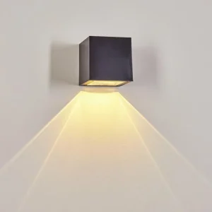 hofstein Applique murale extérieure solaire Lapeer LED Noir, 1 lumière* Lampes Modernes