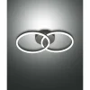 Luminaires Fabas Luce Applique murale Fabas Luce Giotto LED Noir, 2 lumières* Lampes En Verre