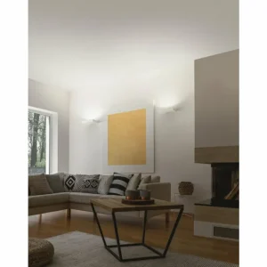 Luminaires Fabas Luce Applique murale Fabas Luce Emma LED Blanc, 1 lumière* Lampes En Verre