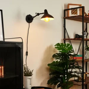 hofstein Applique murale Fort Noir, 1 lumière* Lampes Modernes