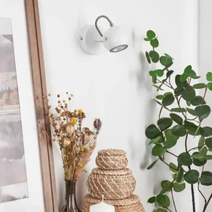 hofstein Applique murale Gadmen Chrome, Blanc, 1 lumière* Lampes Modernes