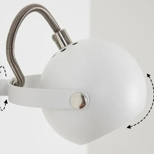 hofstein Applique murale Gadmen Chrome, Blanc, 1 lumière* Lampes Modernes