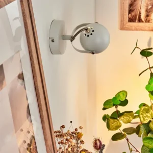 hofstein Applique murale Gadmen Chrome, Blanc, 1 lumière* Lampes Modernes