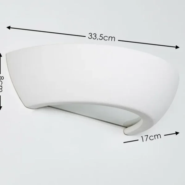 hofstein Applique murale Garbagna Blanc, 1 lumière* Lampes En Verre