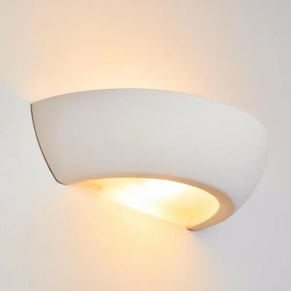 hofstein Applique murale Garbagna Blanc, 1 lumière* Lampes En Verre