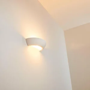 hofstein Applique murale Garbagna Blanc, 1 lumière* Lampes En Verre