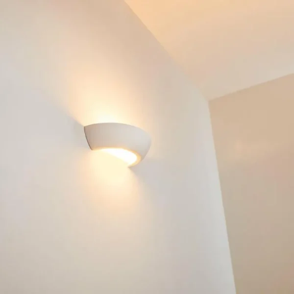 hofstein Applique murale Garbagna Blanc, 1 lumière* Lampes En Verre