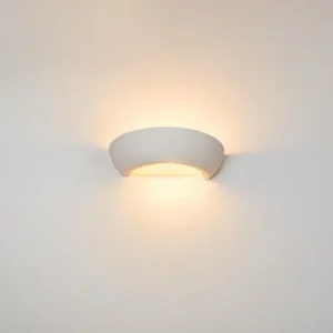 hofstein Applique murale Garbagna Blanc, 1 lumière* Lampes En Verre