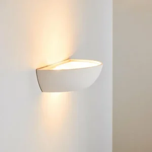 hofstein Applique murale Garbagna Blanc, 1 lumière* Lampes En Verre
