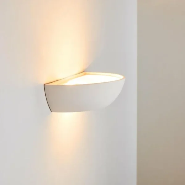 hofstein Applique murale Garbagna Blanc, 1 lumière* Lampes En Verre