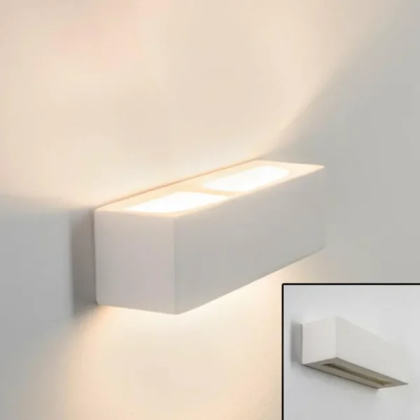 hofstein Applique murale Gemini Blanc, 1 lumière* Lampes Modernes