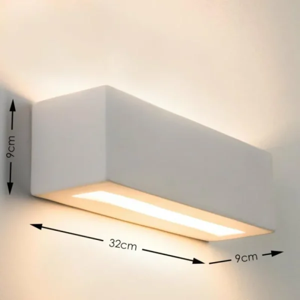 hofstein Applique murale Gemini Blanc, 1 lumière* Lampes Modernes