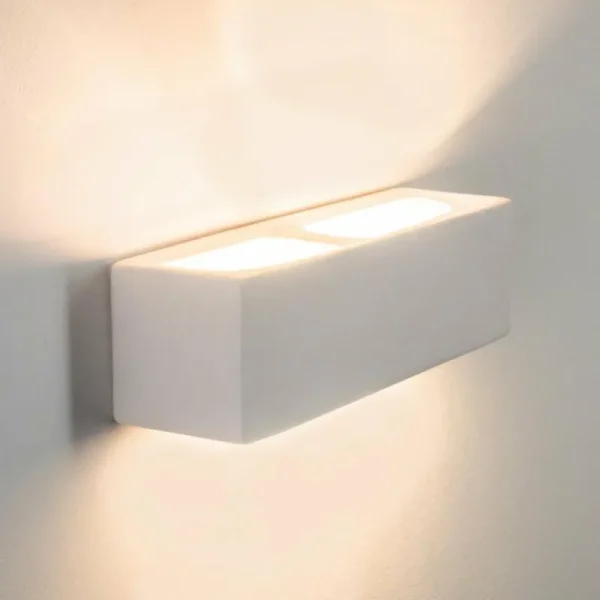 hofstein Applique murale Gemini Blanc, 1 lumière* Lampes Modernes