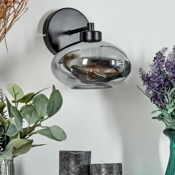 hofstein Applique murale Haikala Noir, 1 lumière* Lampes Modernes