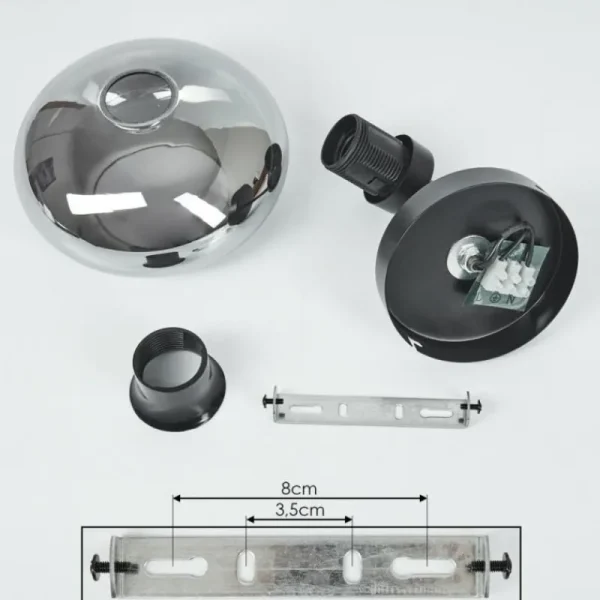 hofstein Applique murale Haikala Noir, 1 lumière* Lampes Modernes