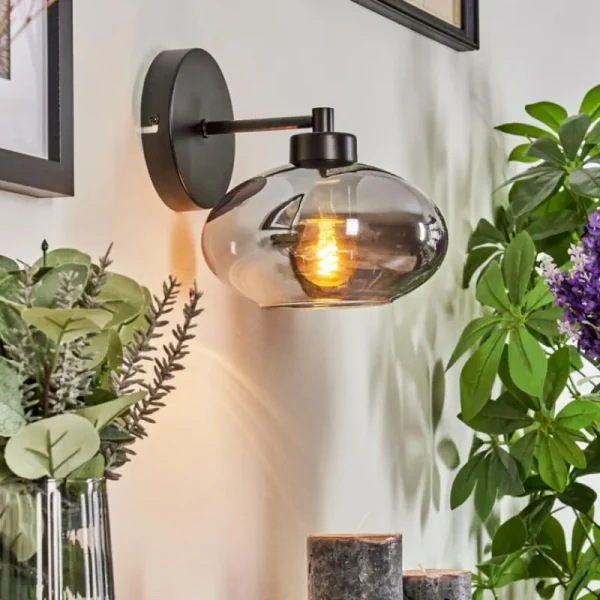 hofstein Applique murale Haikala Noir, 1 lumière* Lampes Modernes