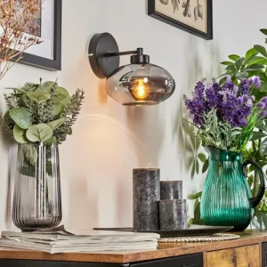 hofstein Applique murale Haikala Noir, 1 lumière* Lampes Modernes