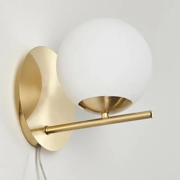 hofstein Applique murale Hogatza Laiton, 1 lumière* Lampes En Verre