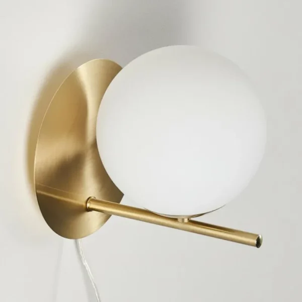 hofstein Applique murale Hogatza Laiton, 1 lumière* Lampes En Verre