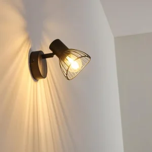 hofstein Applique murale Holbol Noir, 1 lumière* Lampes Modernes