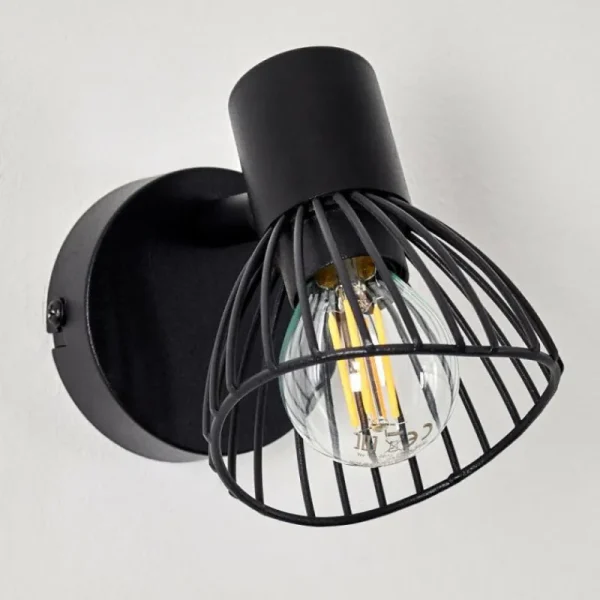 hofstein Applique murale Holbol Noir, 1 lumière* Lampes Modernes