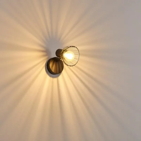 hofstein Applique murale Holbol Noir, 1 lumière* Lampes Modernes