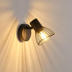 hofstein Applique murale Holbol Noir, 1 lumière* Lampes Modernes