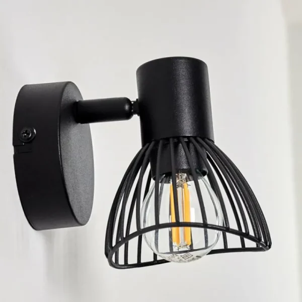 hofstein Applique murale Holbol Noir, 1 lumière* Lampes Modernes