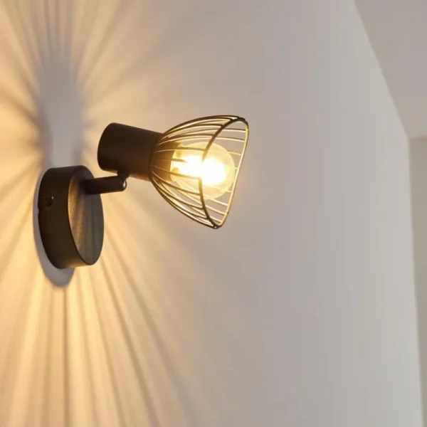 hofstein Applique murale Holbol Noir, 1 lumière* Lampes Modernes