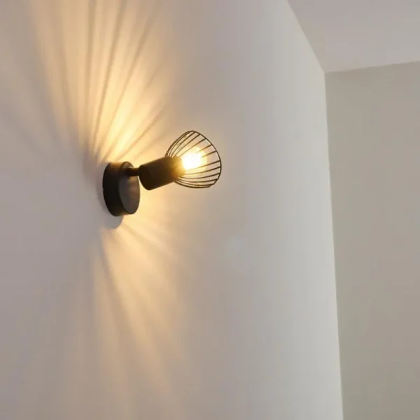 hofstein Applique murale Holbol Noir, 1 lumière* Lampes Modernes