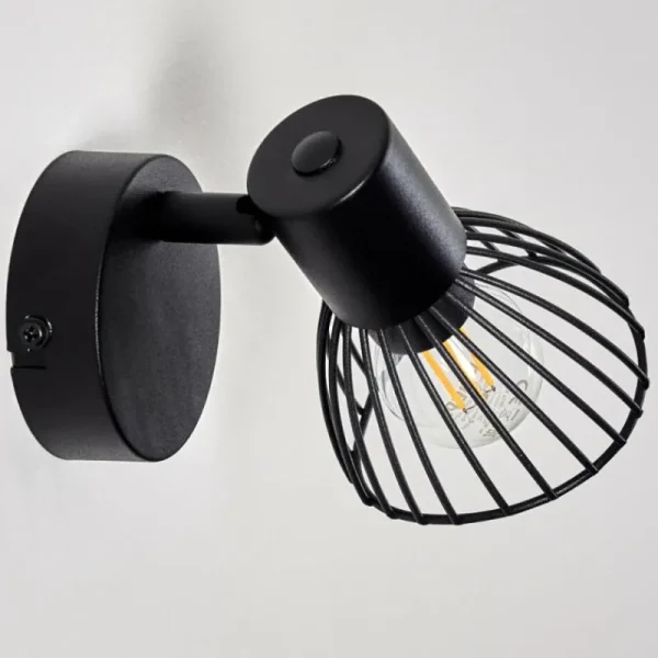 hofstein Applique murale Holbol Noir, 1 lumière* Lampes Modernes