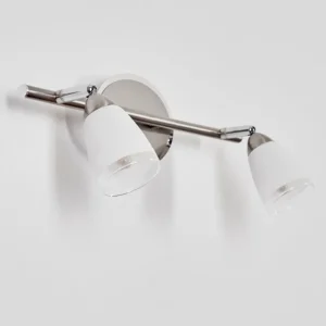 hofstein Applique murale Holualoa LED Nickel mat, 2 lumières* Lampes En Verre
