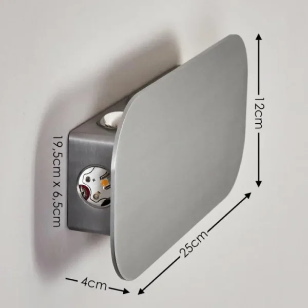 hofstein Applique murale Homad LED Aluminium, 1 lumière* Lampes Modernes