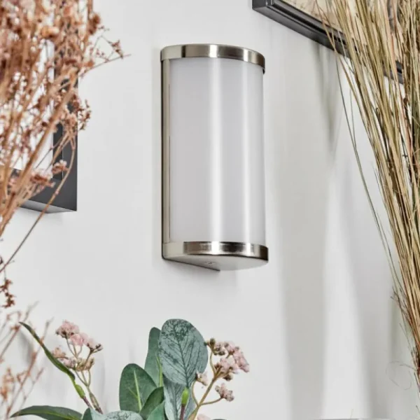 hofstein Applique murale Hutton LED Nickel mat, 2 lumières* Lampes Modernes