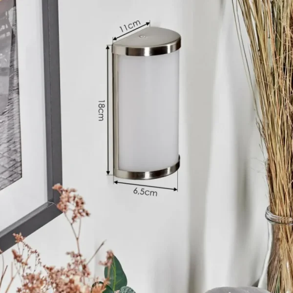 hofstein Applique murale Hutton LED Nickel mat, 2 lumières* Lampes Modernes