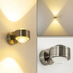 hofstein Applique murale INDORE LED Nickel mat, 2 lumières* Lampes Modernes