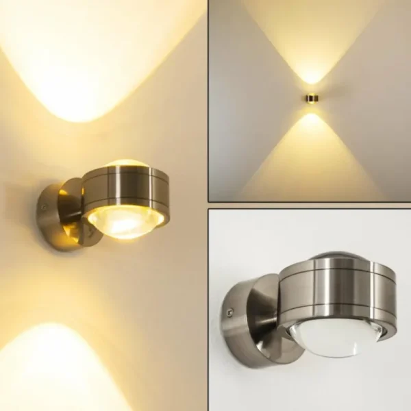 hofstein Applique murale INDORE LED Nickel mat, 2 lumières* Lampes Modernes