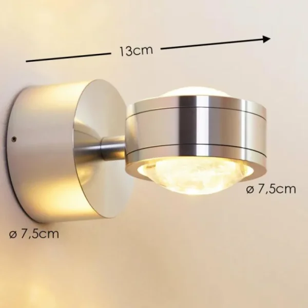 hofstein Applique murale Indore LED Aluminium, 2 lumières* Lampes En Verre